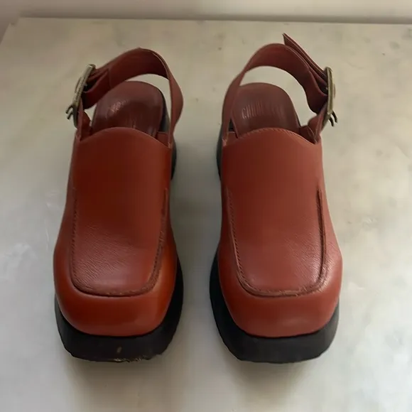 Charlotte Stone Carlos Slingback Clog in Sienna—size 6
