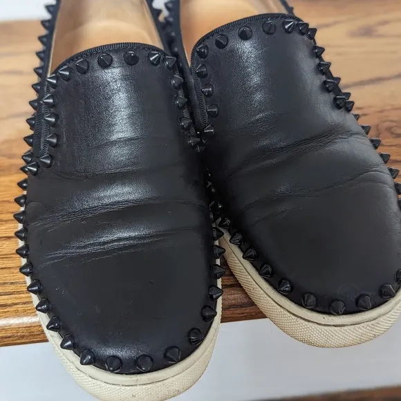 Christian Louboutin Black studded Sneakers