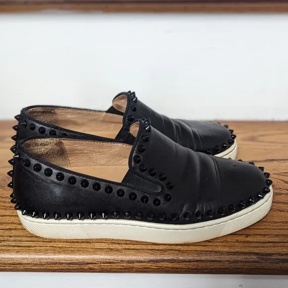 Christian Louboutin Black studded Sneakers