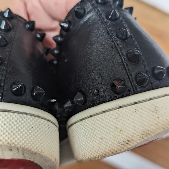 Christian Louboutin Black studded Sneakers