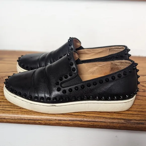 Christian Louboutin Black studded Sneakers