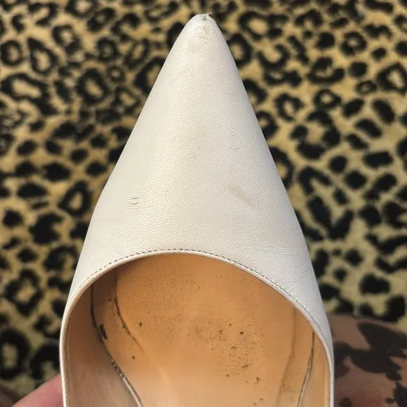 Christian Louboutin white mules guaranteed authentic
