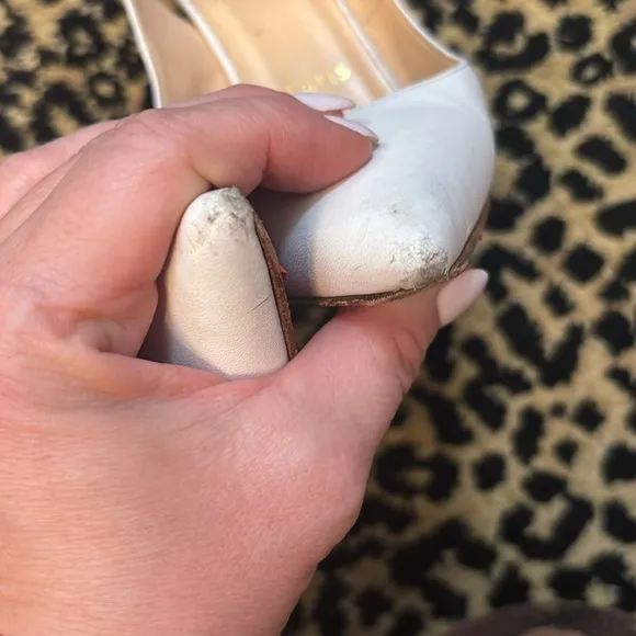 Christian Louboutin white mules guaranteed authentic