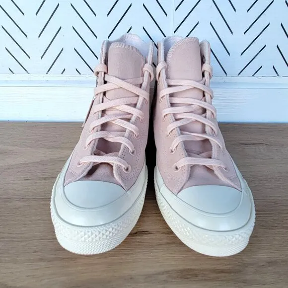 ⭐Chuck 70 High Top Suede Pebble Pink Peach Sneakers Size 6 Mens Shoes A07901C