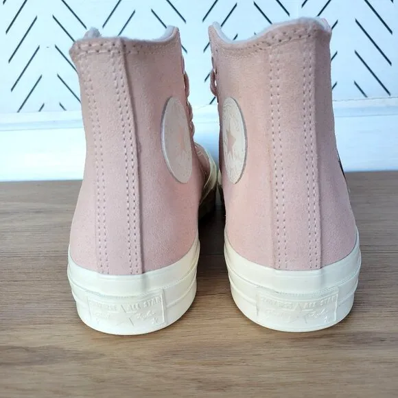 ⭐Chuck 70 High Top Suede Pebble Pink Peach Sneakers Size 6 Mens Shoes A07901C