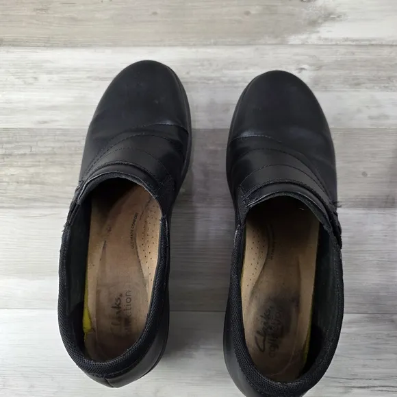 Clarks Angie Pearl Slip-On Leather Shoes Womens Size 11