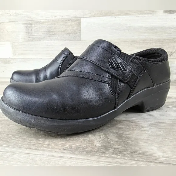 Clarks Angie Pearl Slip-On Leather Shoes Womens Size 11