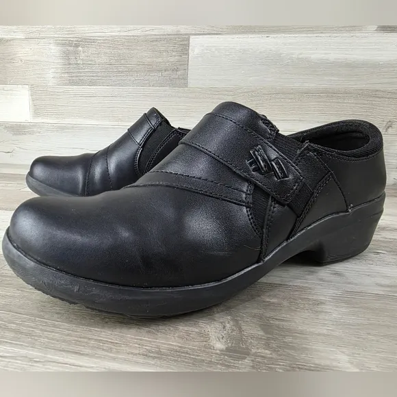 Clarks Angie Pearl Slip-On Leather Shoes Womens Size 11
