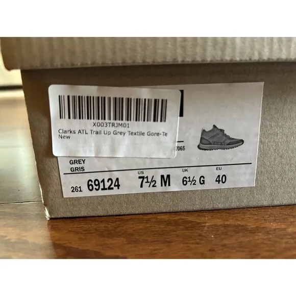 Clarks Mens ATL Trail Up GORE-TEX Grey  Active  Boots Shoes NEW 7.5 M
