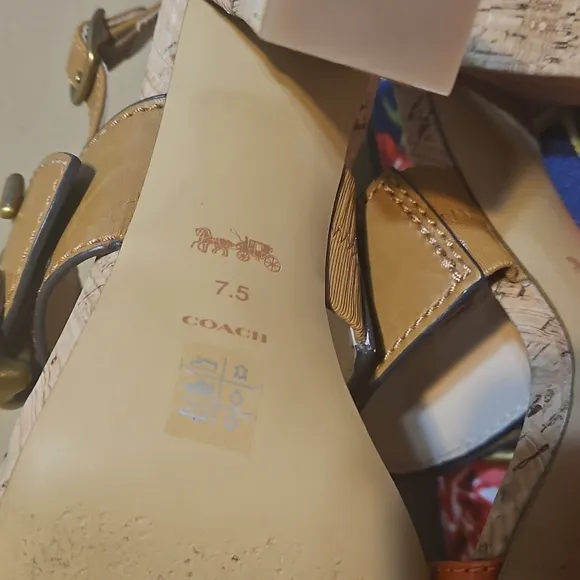 Coach Robin Slingback C-Buckle  Sandals