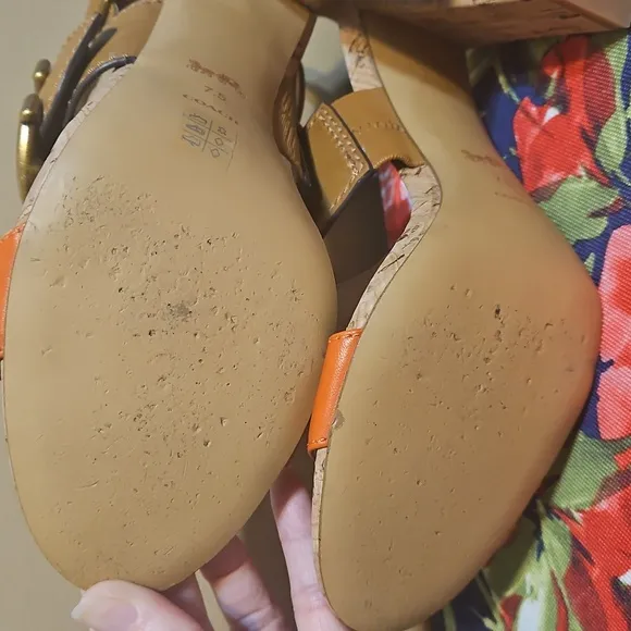 Coach Robin Slingback C-Buckle  Sandals