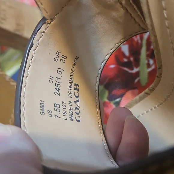 Coach Robin Slingback C-Buckle  Sandals