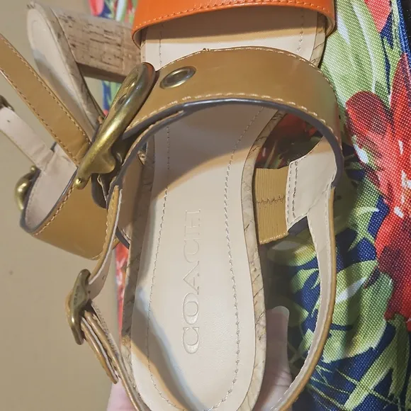 Coach Robin Slingback C-Buckle  Sandals