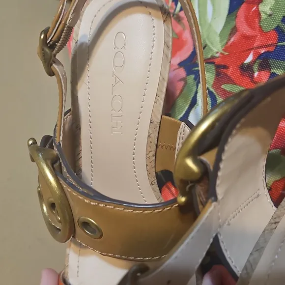 Coach Robin Slingback C-Buckle  Sandals