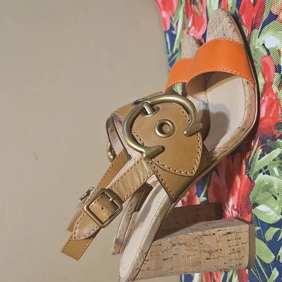 Coach Robin Slingback C-Buckle  Sandals