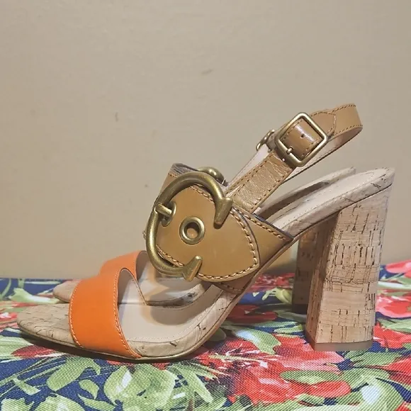 Coach Robin Slingback C-Buckle  Sandals