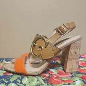 Coach Robin Slingback C-Buckle  Sandals