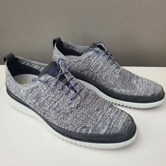 COLE HAAN 2.Zerogrand Stitchlite Ox Water Resistant Sneaker Shoes Grey Men's 11