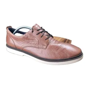 Cole Haan Grand OS Brandt Oxford Shoes Mens 12 M Brown Leather Plain Toe Loafers