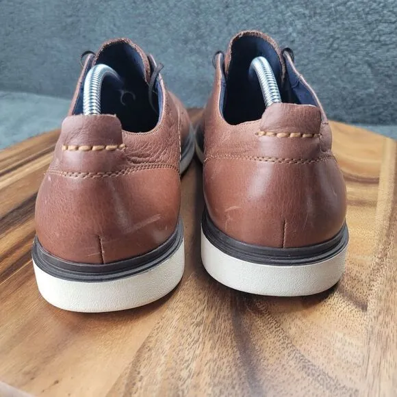 Cole Haan Grand OS Brandt Oxford Shoes Mens 12 M Brown Leather Plain Toe Loafers