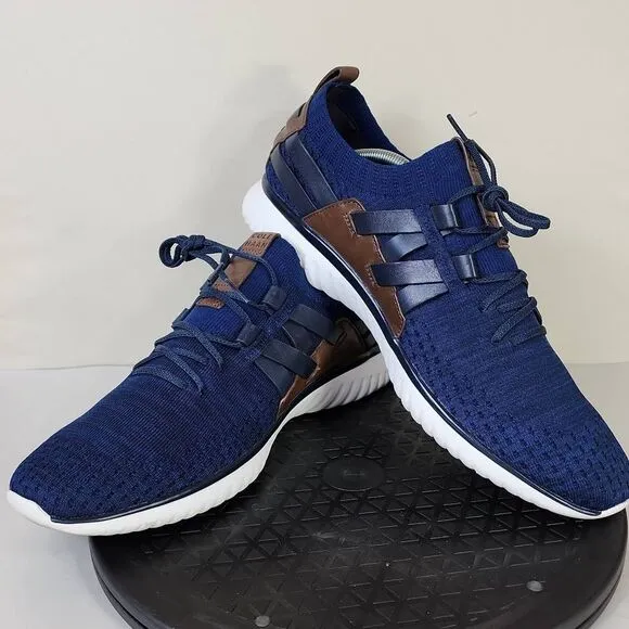 Cole Haan Men's Grand Motion Stitchlite Woven Sneaker Blue Black Brown Size 11.5