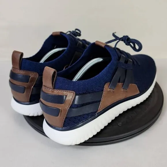 Cole Haan Men's Grand Motion Stitchlite Woven Sneaker Blue Black Brown Size 11.5