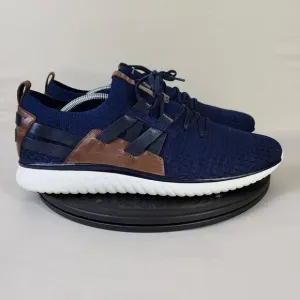 Cole Haan Men's Grand Motion Stitchlite Woven Sneaker Blue Black Brown Size 11.5
