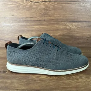 Cole Haan OriginalGrand Gray Knit Low Top Sneakers Dress Shoes Men’s Size 10