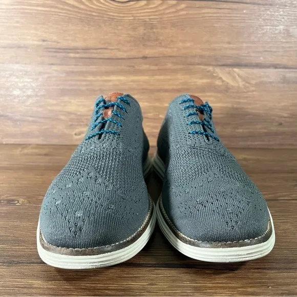 Cole Haan OriginalGrand Gray Knit Low Top Sneakers Dress Shoes Men’s Size 10