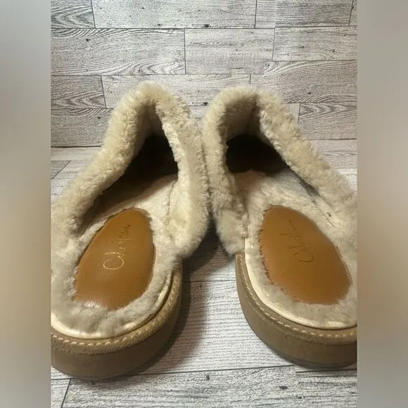 Cole Haan  tan Waterproof Slip on fleece lined shoes size 10