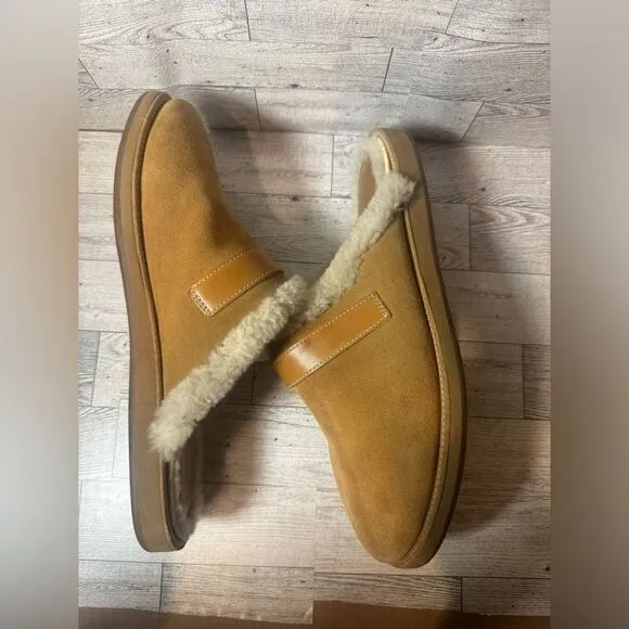 Cole Haan  tan Waterproof Slip on fleece lined shoes size 10