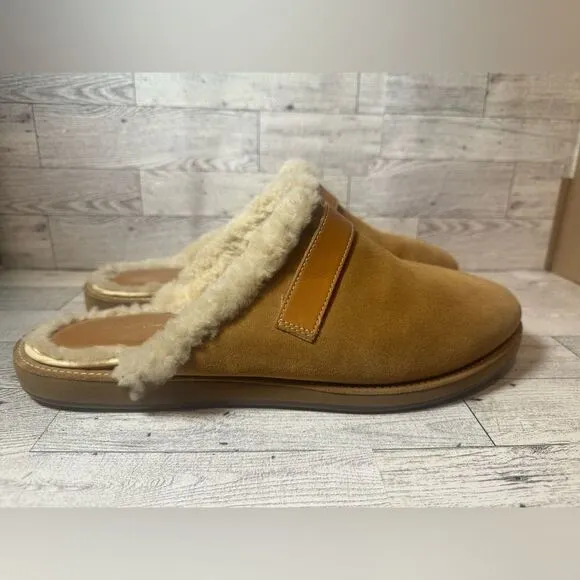 Cole Haan  tan Waterproof Slip on fleece lined shoes size 10
