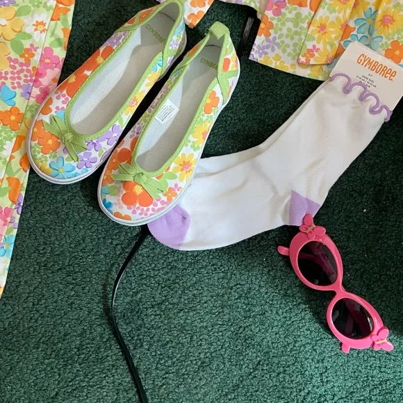 Colorful Floral Kids match set Gymboree