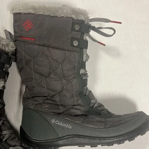 Columbia Minx Mid II Omni Heat Boot Size 6 Shale Gray Winter Boots Waterproof