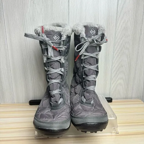 Columbia Minx Mid II Omni Heat Boot Size 6 Shale Gray Winter Boots Waterproof