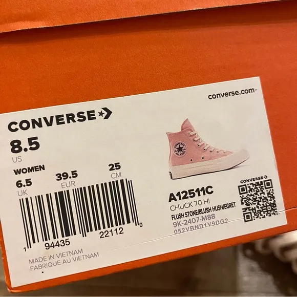 Converse All Star Chuck Taylor 70’s Women's Pink High-Top Sneakers