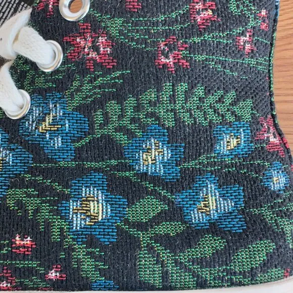 ⭐Converse Chuck 70 Floral Tapestry Hi Size 8.5 Womens Shoes Black Floral A11990C