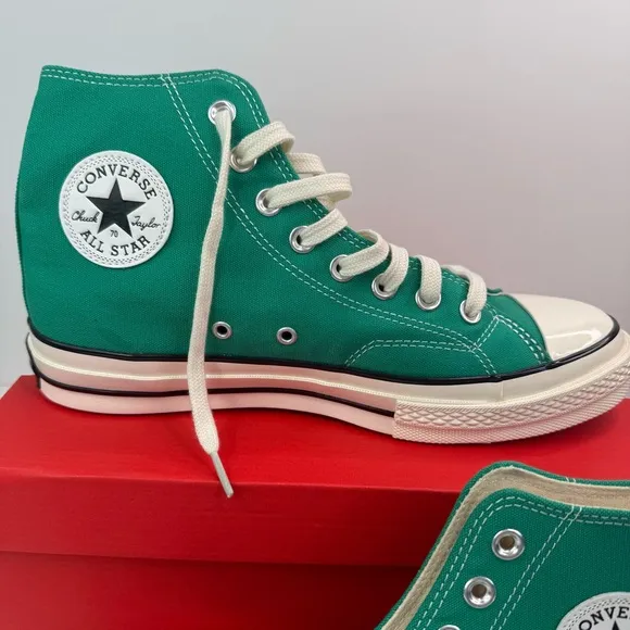 Converse Chuck 70 Hi Vintage Canvas Midnight Clover Sneakers 168508C NWT
