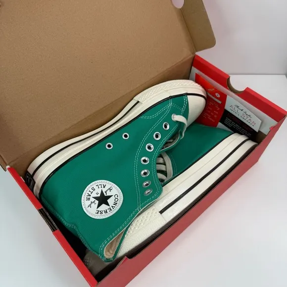 Converse Chuck 70 Hi Vintage Canvas Midnight Clover Sneakers 168508C NWT