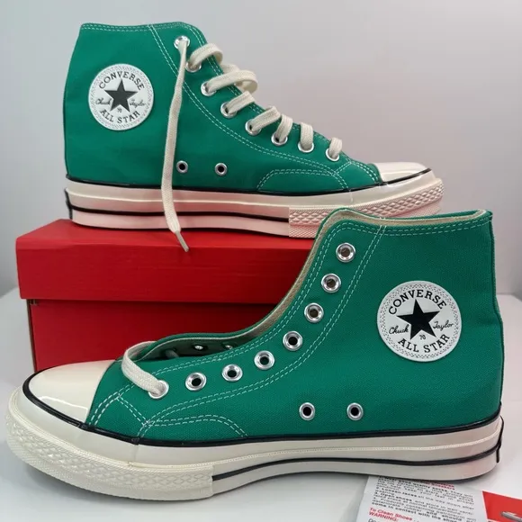 Converse Chuck 70 Hi Vintage Canvas Midnight Clover Sneakers 168508C NWT