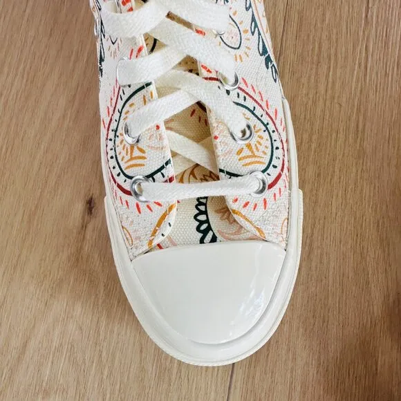 ⭐Converse Chuck 70 Plus Hi Sz 6 Mens Shoes Beige Floral Paisley Sneakers A08172C