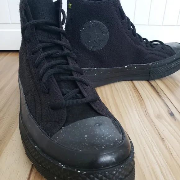 Converse Chuck 70 Renew Remix Knit High Top Black Canvas Shoes Women 9