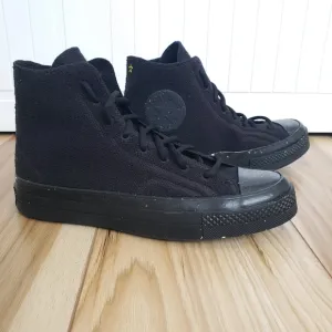 Converse Chuck 70 Renew Remix Knit High Top Black Canvas Shoes Women 9