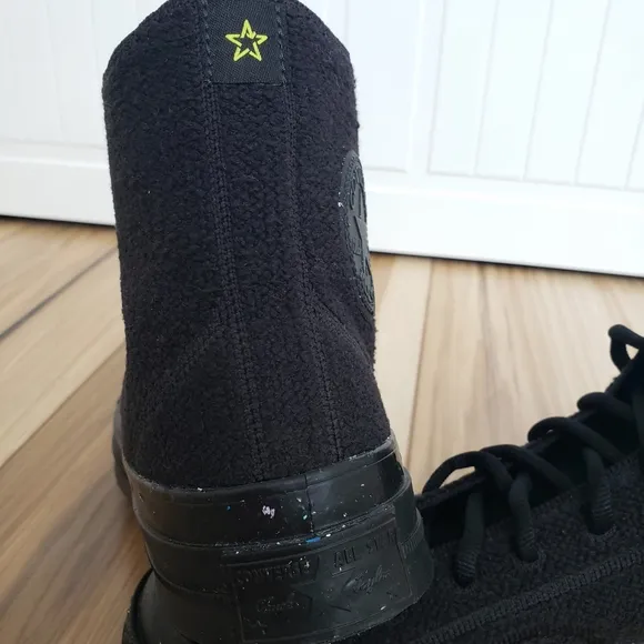 Converse Chuck 70 Renew Remix Knit High Top Black Canvas Shoes Women 9