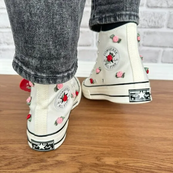 ⭐Converse Chuck 70 Valentine's Day High-Top Size 6 Men's Shoes White/Red A10637C