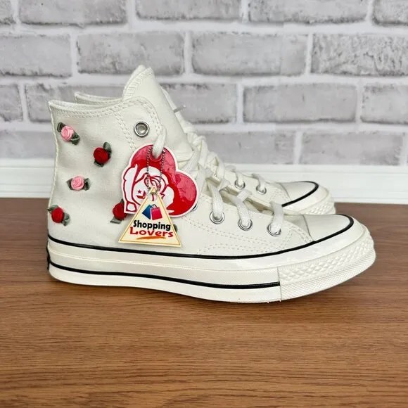 ⭐Converse Chuck 70 Valentine's Day High-Top Size 6 Men's Shoes White/Red A10637C