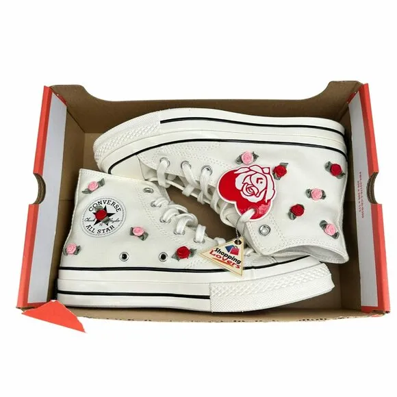 ⭐Converse Chuck 70 Valentine's Day High-Top Size 6 Men's Shoes White/Red A10637C