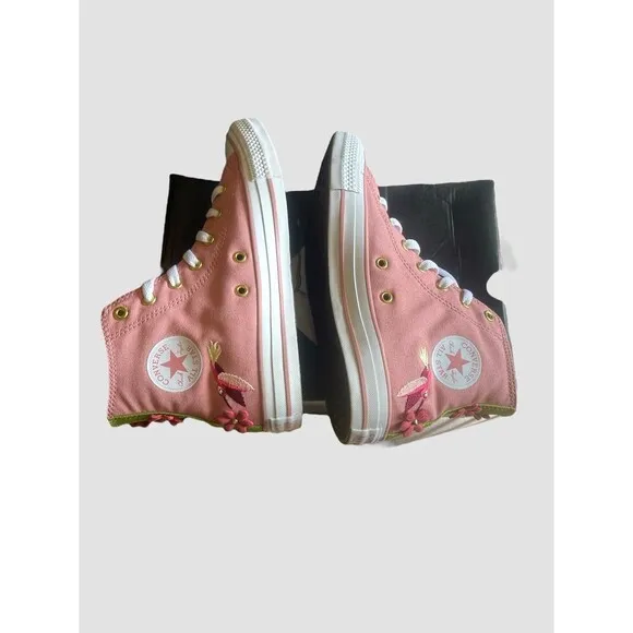 Converse Chuck Taylor All Star 3D Blooms Hummingbirds High Top Sneakers Kids 5.5
