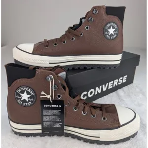 Converse Chuck Taylor All Star City Trek Waterproof Boots M12 W13.5 Brown NIB