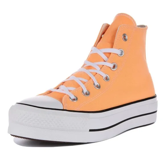 Converse Chuck Taylor All Star High Top Platform Sneaker/Shoe | Peach | NEW/NIB